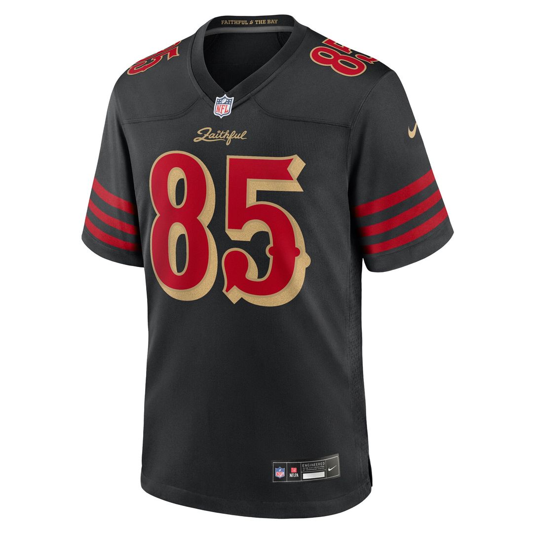Men's San Francisco 49ers George Kittle Nike Black Rivalries Collection Game Jersey