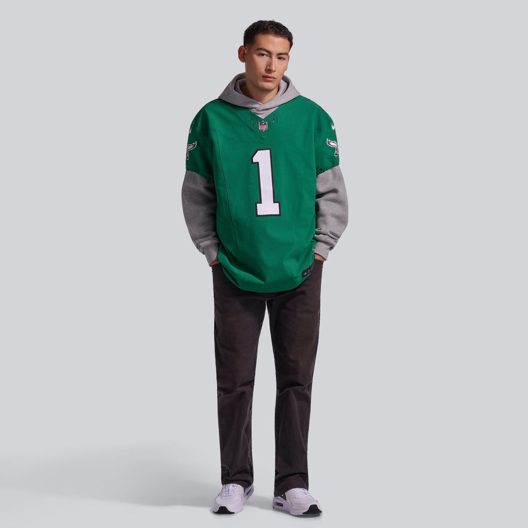 Men's Philadelphia Eagles Jalen Hurts Nike Kelly Green Alternate Vapor F.U.S.E. Elite Jersey