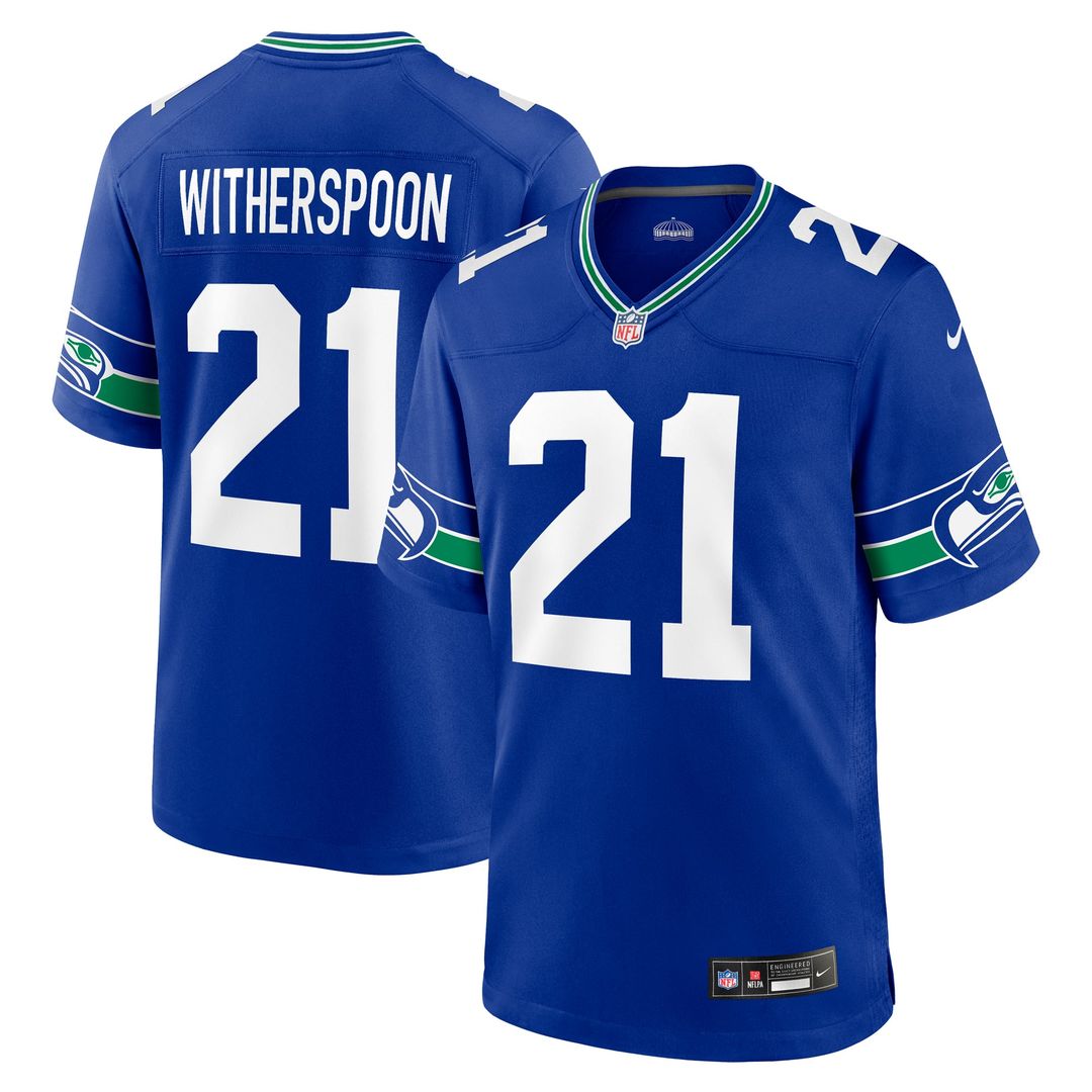Men's Seattle Seahawks Devon Witherspoon Nike White Game Jersey