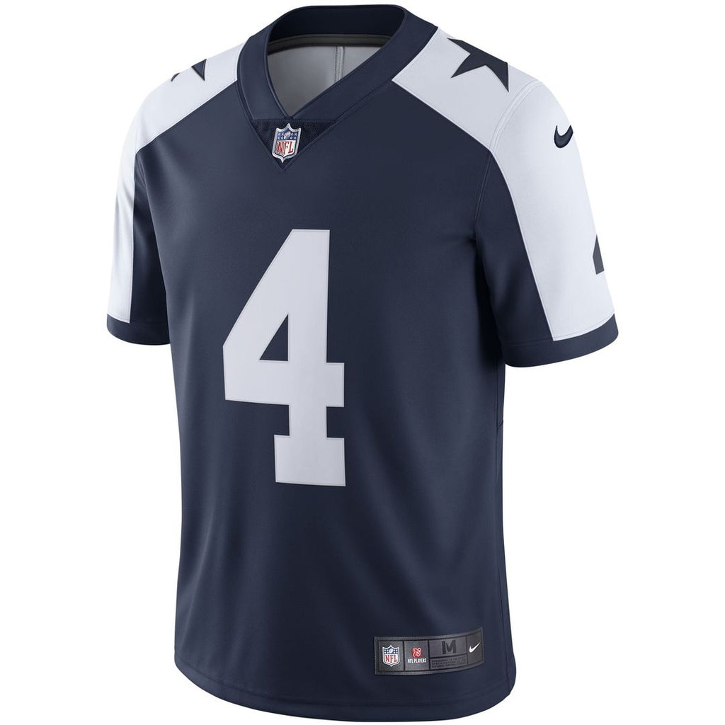 Men's Dallas Cowboys Dak Prescott Nike White Vapor Limited Player Jersey