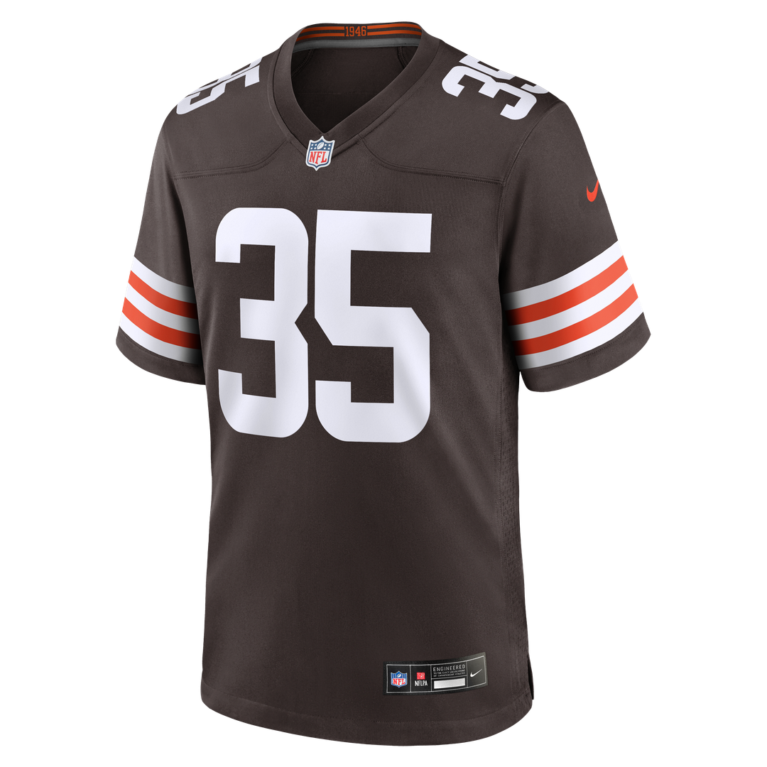Men's Cleveland Browns Toriano Pride Jr. Nike Brown Team Game Jersey