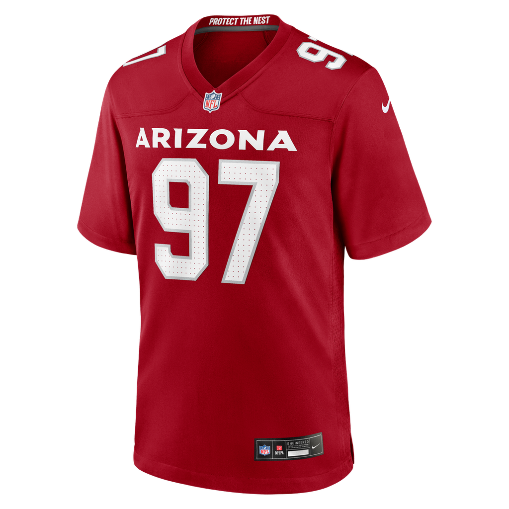 Men's Arizona Cardinals Walter Nolen Nike Cardinal Game Player Jersey