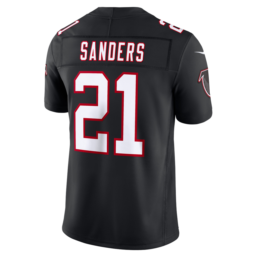 Men's Atlanta Falcons Deion Sanders Nike Red Team  Vapor F.U.S.E. Stitched Retired Limited Jersey