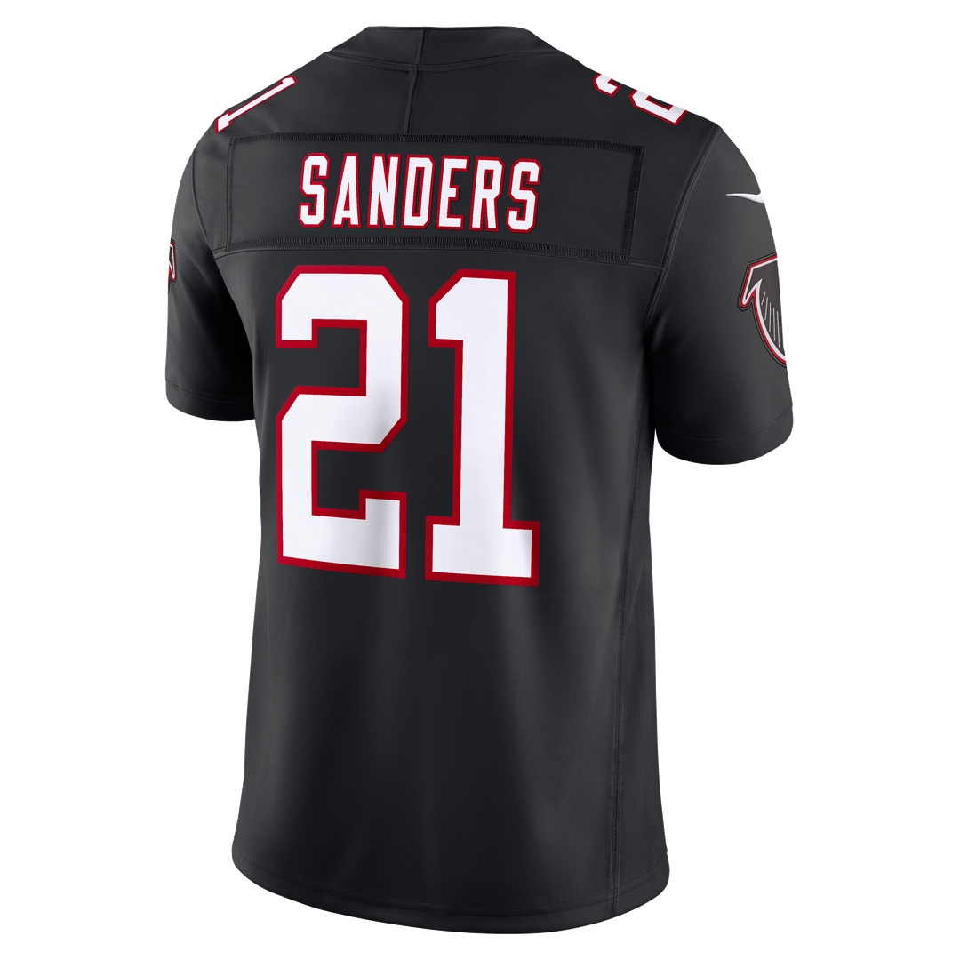 Men's Atlanta Falcons Deion Sanders Nike Red Team  Vapor F.U.S.E. Stitched Retired Limited Jersey