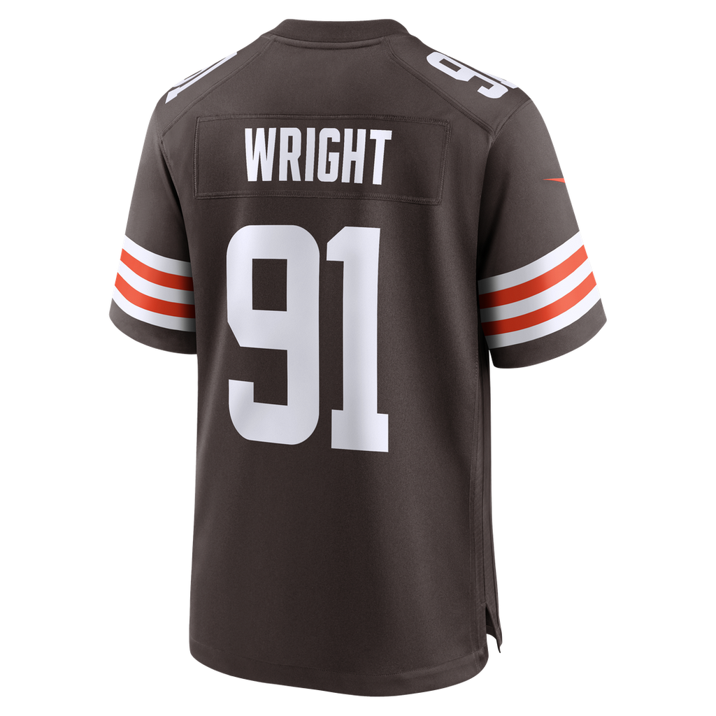 Men's Cleveland Browns Alex Wright Nike  Brown Team Game Jersey