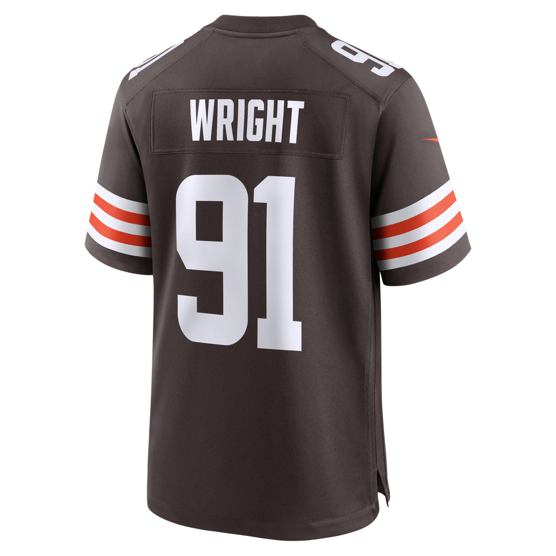 Men's Cleveland Browns Alex Wright Nike  Brown Team Game Jersey