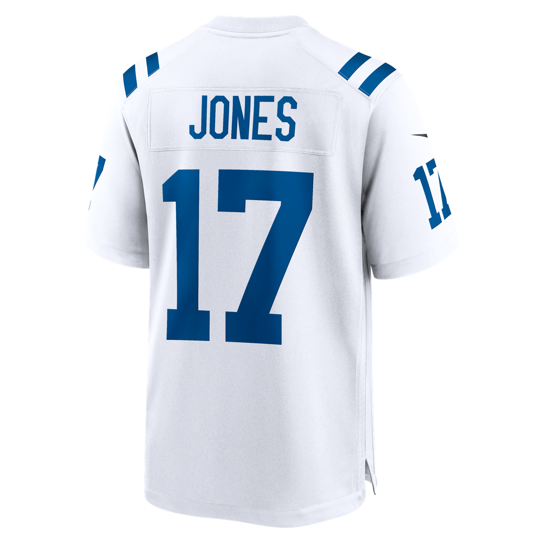 Men's Indianapolis Colts Daniel Jones Nike  White Game Jersey