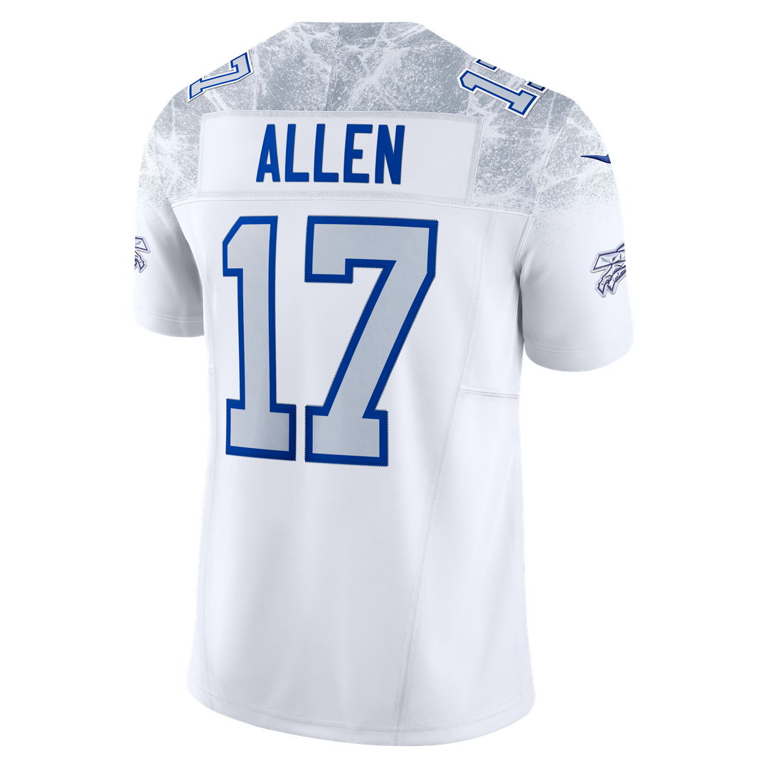 Men's Buffalo Bills Josh Allen Nike White Rivalries Collection Stitched Limited Jersey