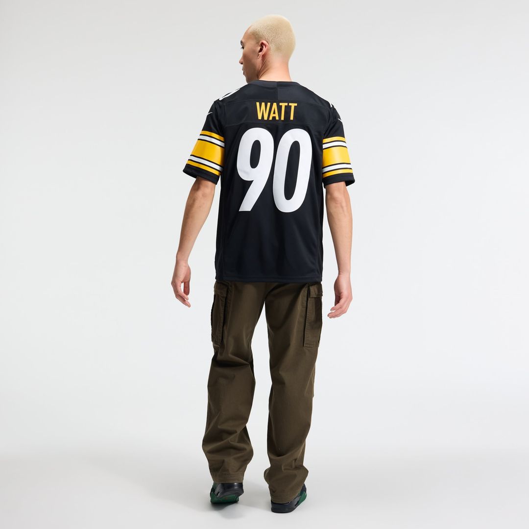 Men's Pittsburgh Steelers T.J. Watt Nike Gold Alternate Vapor F.U.S.E. Stitched Limited Jersey