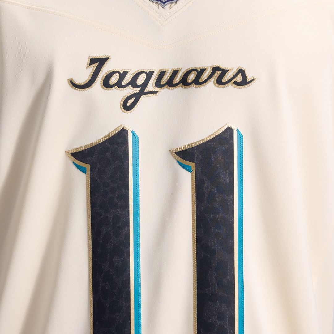 Men's Jacksonville Jaguars Parker Washington Nike Natural 2026 Rivalries Collection Stitched Limited Jersey