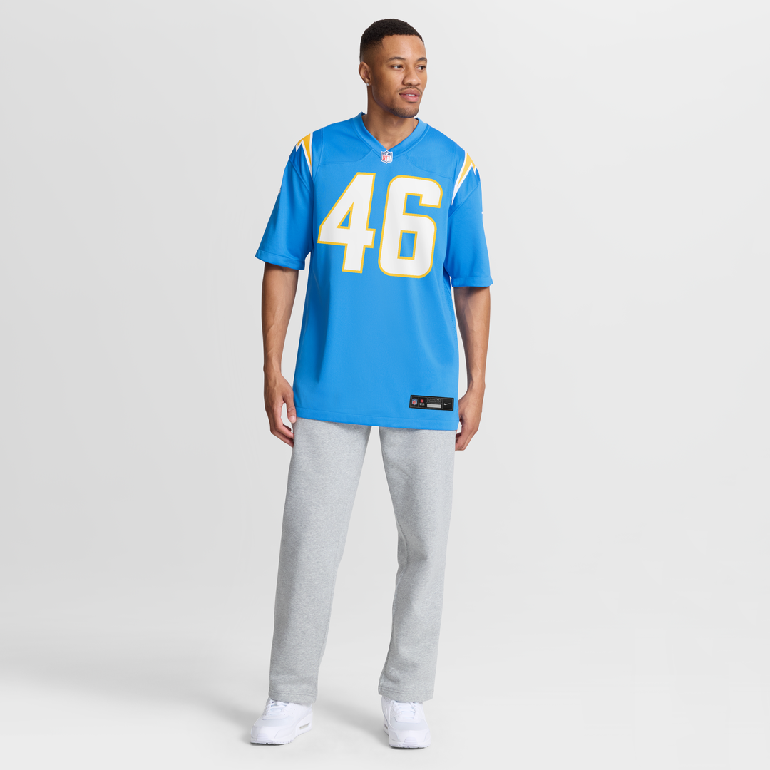 Men's Los Angeles Chargers Nikko Reed Nike  Powder Blue Team Game Jersey