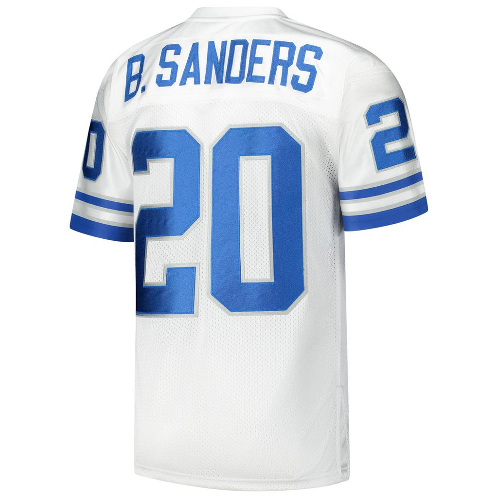 Men's Detroit Lions 1994 Barry Sanders Mitchell & Ness White Authentic Throwback Retired Player Jersey