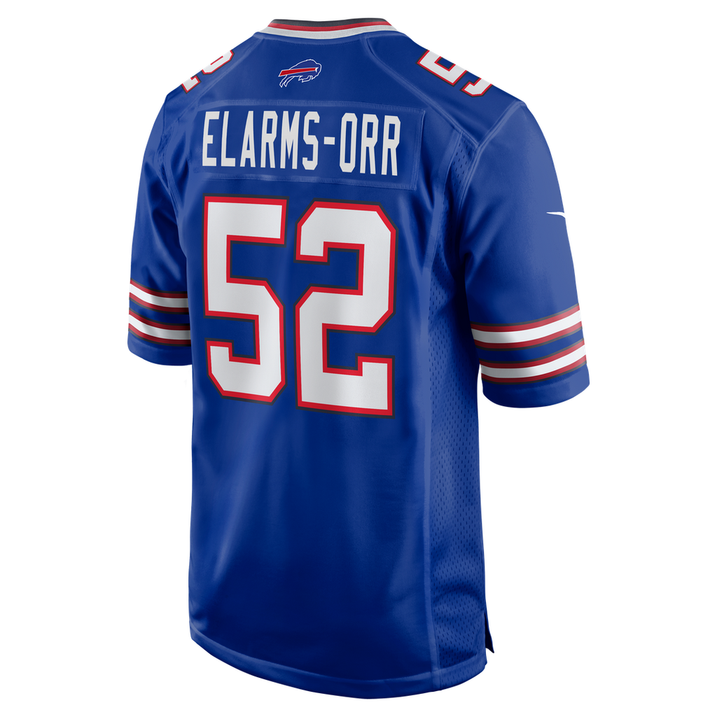 Men's Buffalo Bills Kaleb Elarms-Orr Nike Royal Team Game Jersey