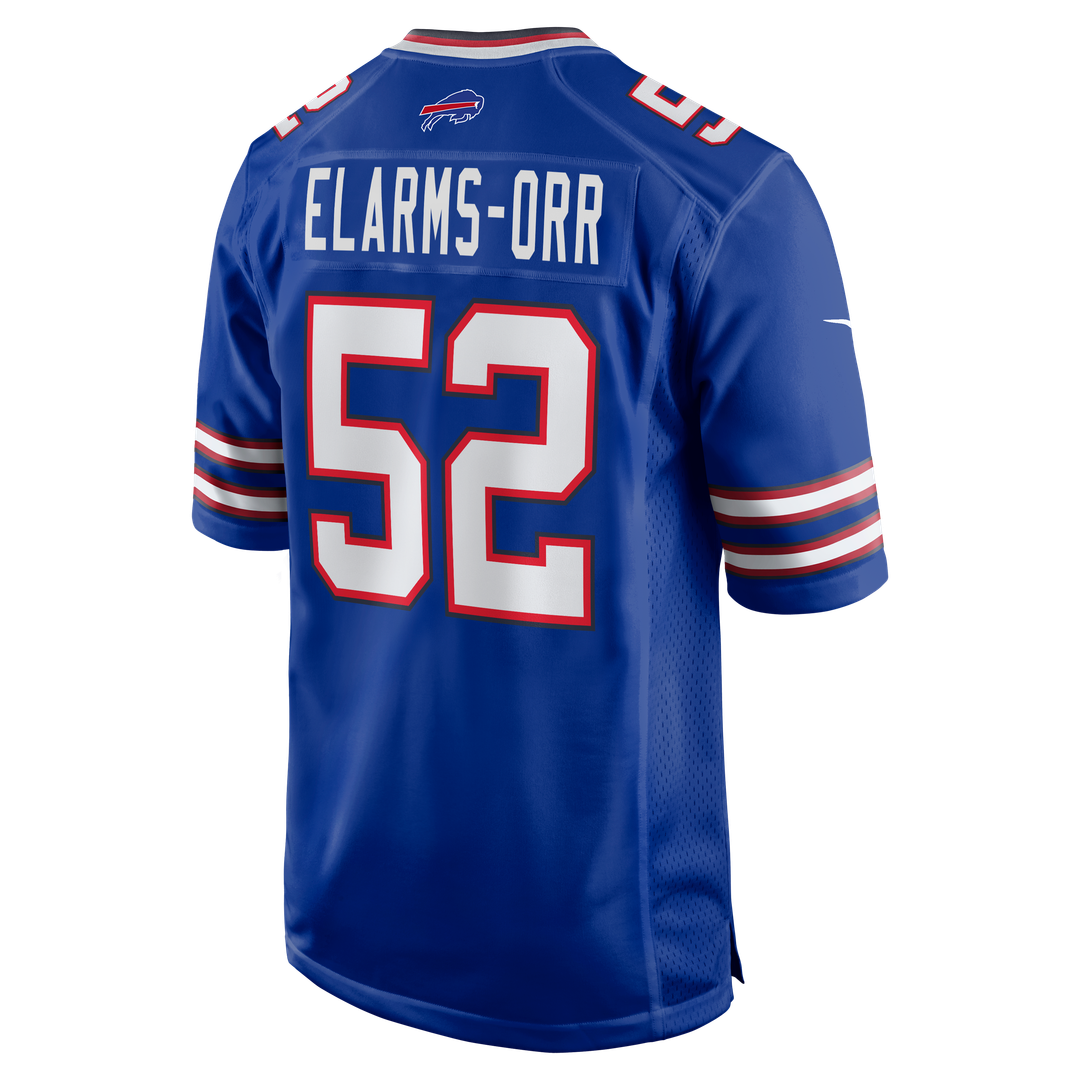 Men's Buffalo Bills Kaleb Elarms-Orr Nike Royal Team Game Jersey