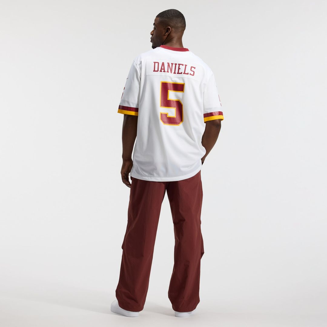 Hail Raiser Men's Washington Commanders Jayden Daniels Nike Black Alternate Game Jersey