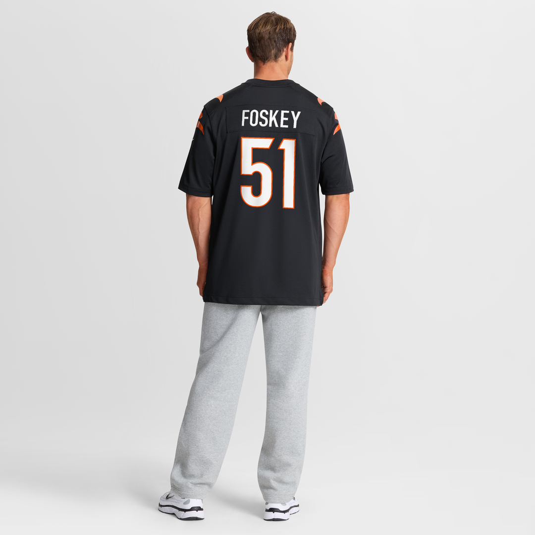 Men's Cincinnati Bengals Isaiah Foskey Nike  Black Team Game Jersey
