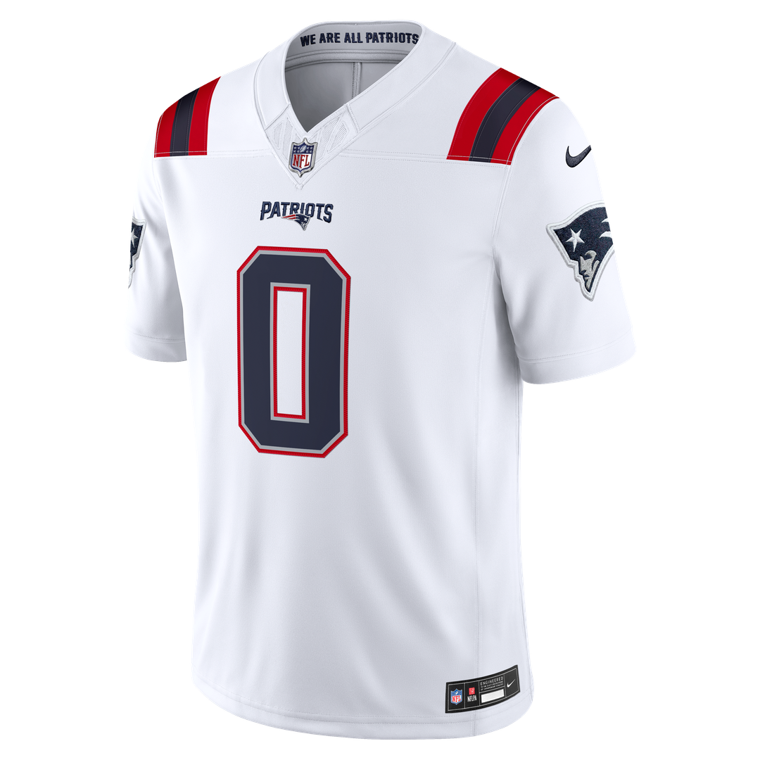 Men's New England Patriots Christian Gonzalez Nike Navy Team Vapor F.U.S.E. Stitched Limited Jersey
