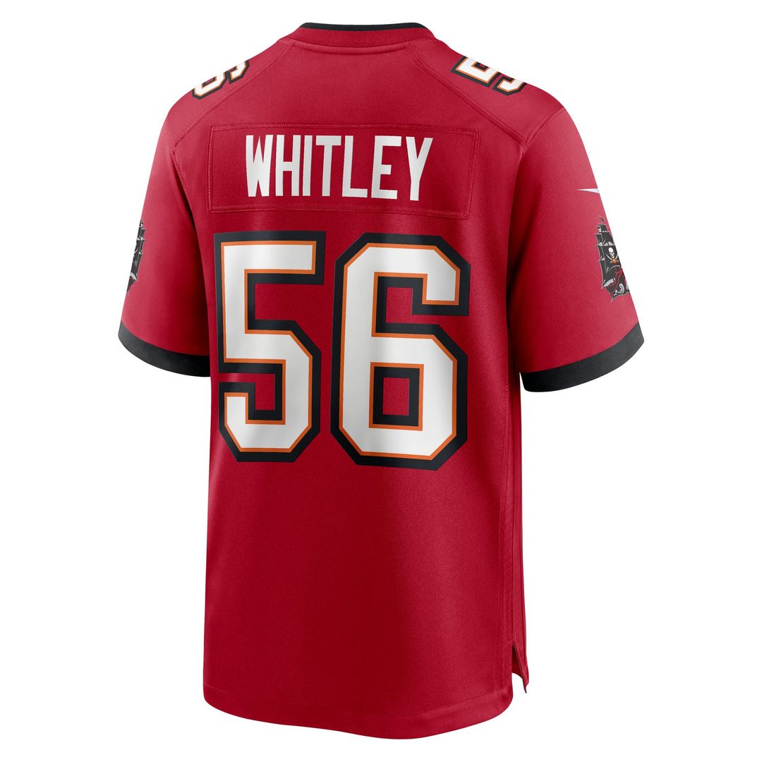 Men's Tampa Bay Buccaneers Benton Whitley Nike  Red Team Game Jersey