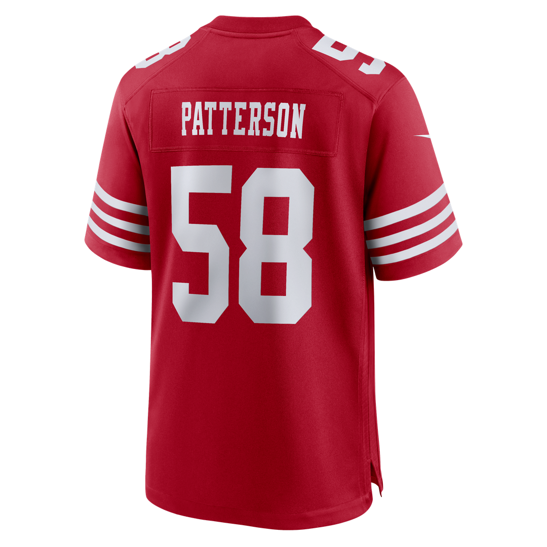 Men's San Francisco 49ers Jarrett Patterson Nike Scarlet Team Game Jersey