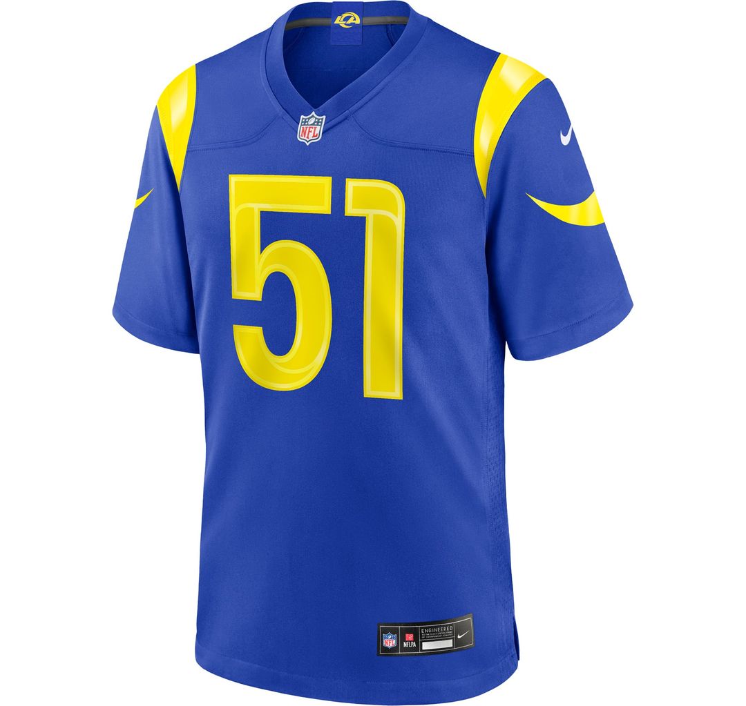 Men's Los Angeles Rams Eddie Walls III Nike Royal Game Jersey