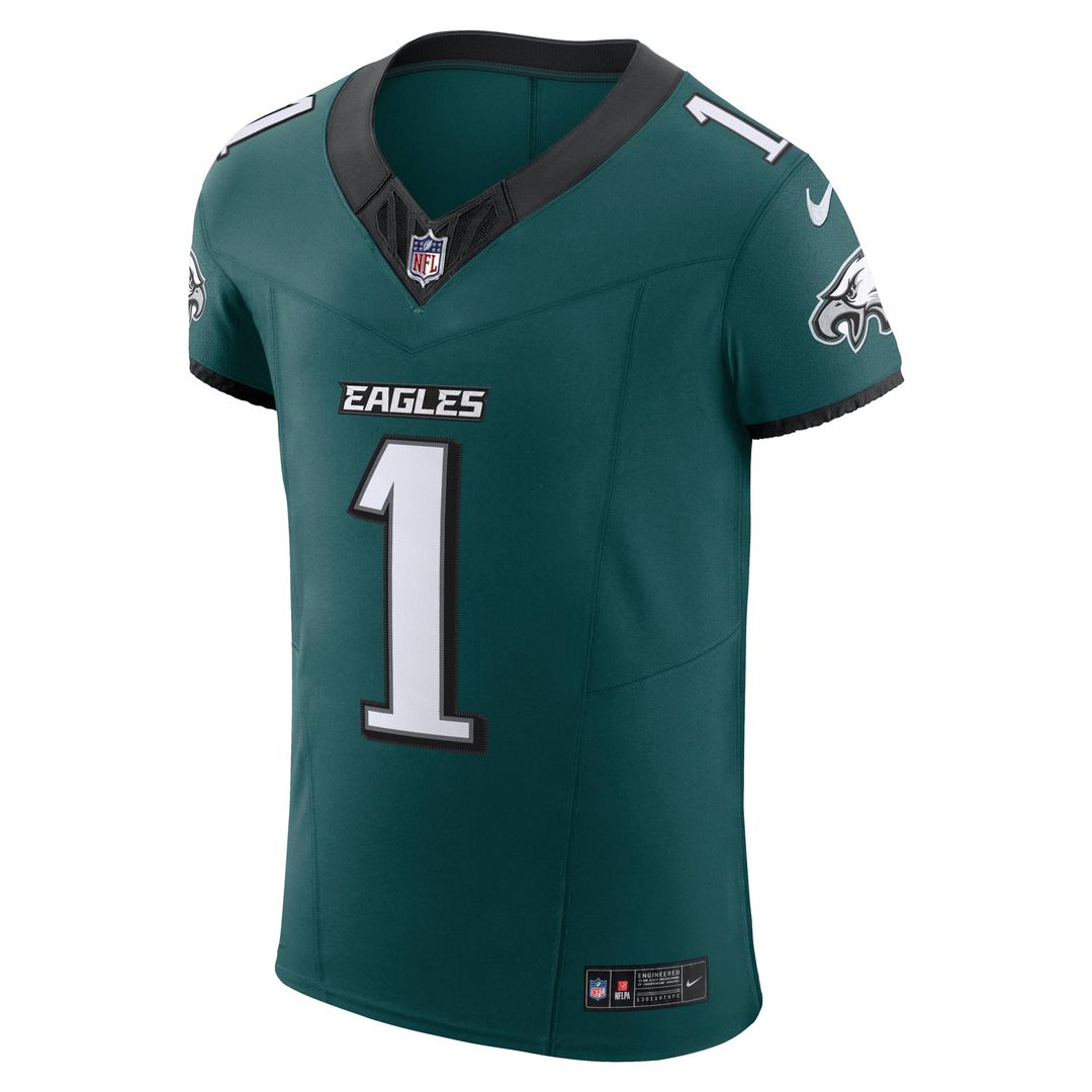 Men's Philadelphia Eagles Jalen Hurts Nike Midnight Green Team Vapor F.U.S.E. Elite Jersey