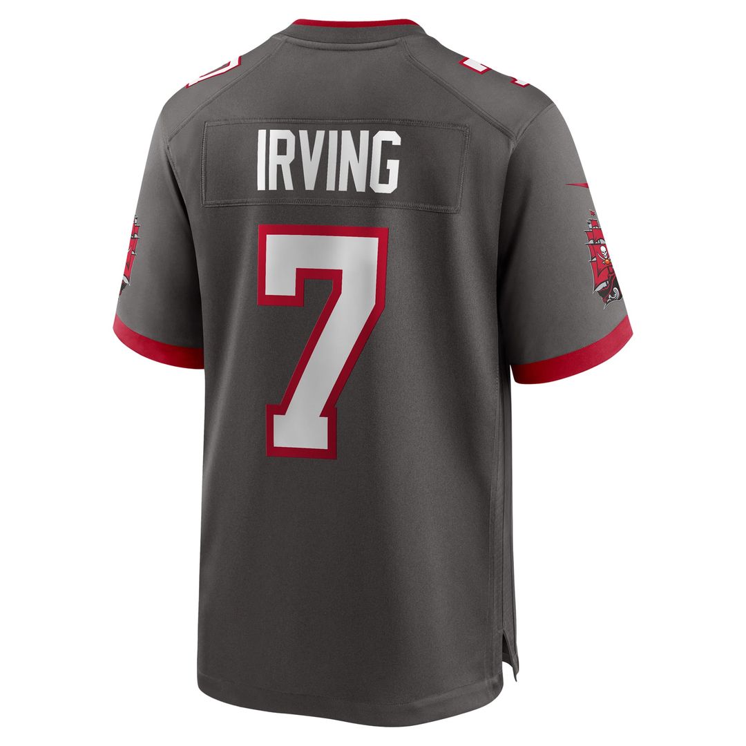 Men's Tampa Bay Buccaneers Bucky Irving Nike  Pewter Alternate Game Jersey