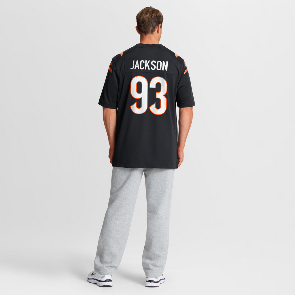 Men's Cincinnati Bengals McKinnley Jackson Nike  Black  Game Jersey