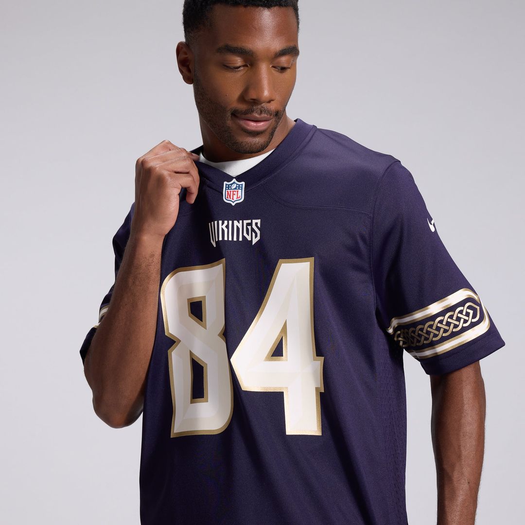 Men's Minnesota Vikings Randy Moss Nike Purple 2026 Rivalries Collection Game Jersey