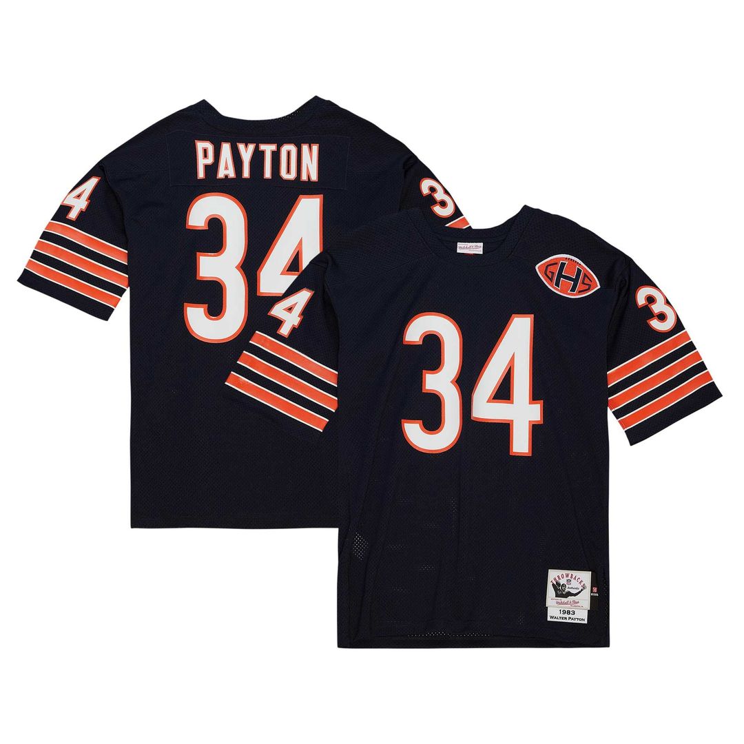 Men's Chicago Bears 1985 Walter Payton Mitchell & Ness White Authentic Throwback Retired Player Jersey