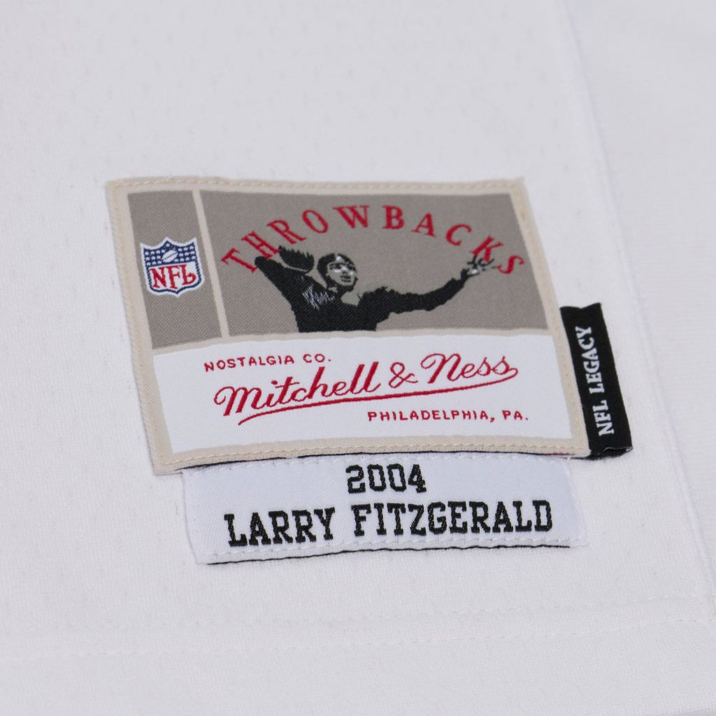 Men's Arizona Cardinals Larry Fitzgerald Mitchell & Ness White 2004 Legacy Replica Player Jersey