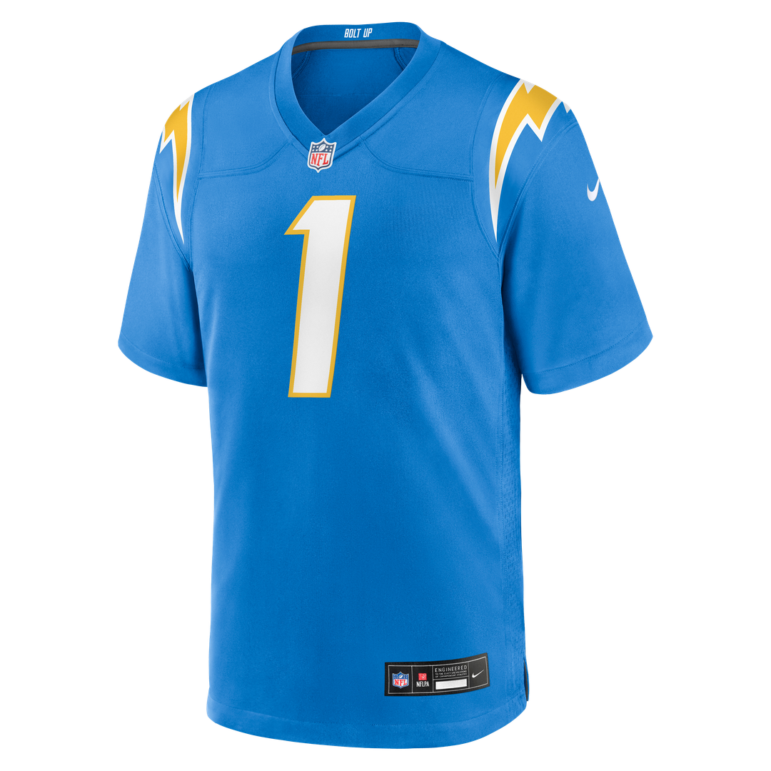 Men's Los Angeles Chargers Quentin Johnston Nike Powder Blue  Game Player Jersey