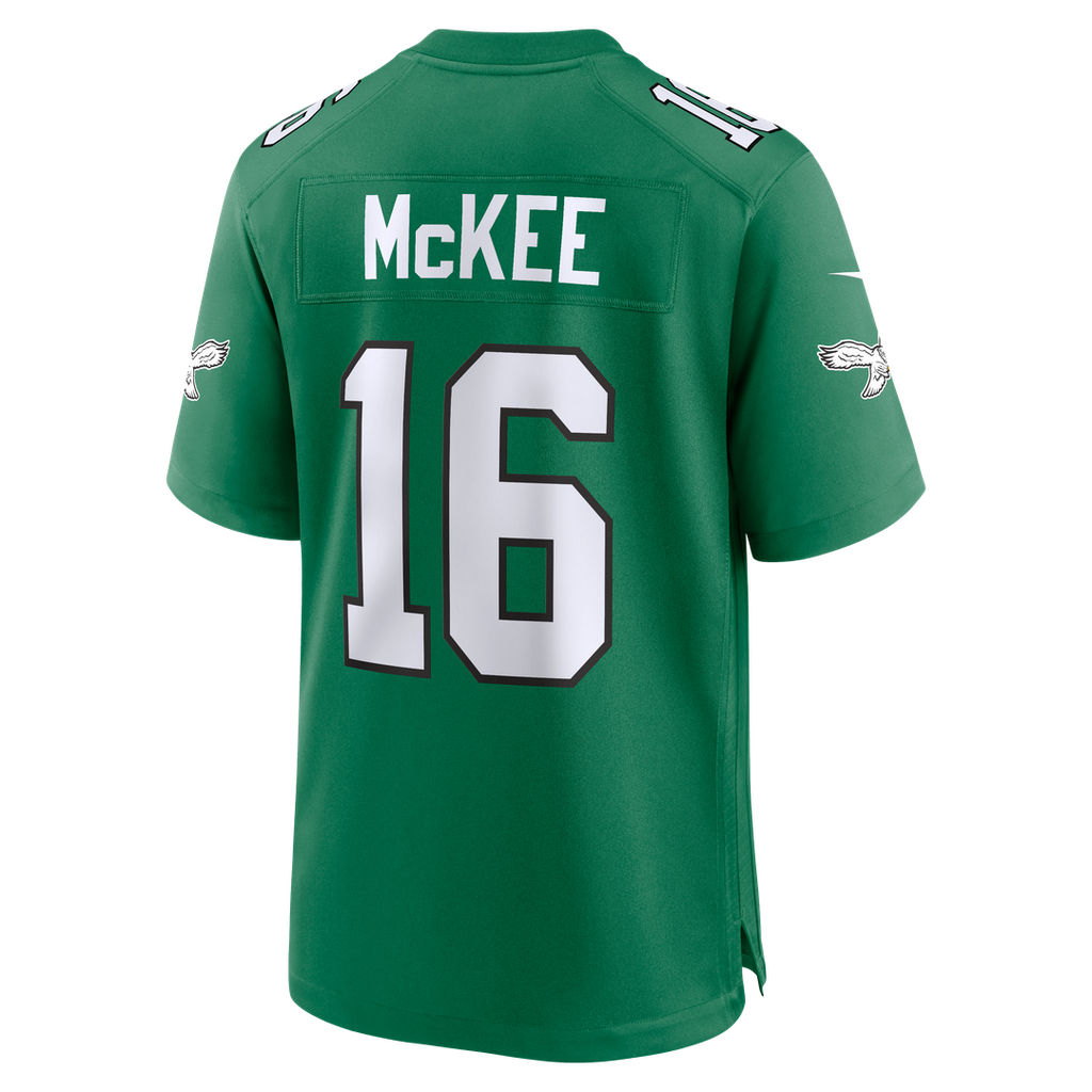 Men's Philadelphia Eagles Tanner McKee Nike Kelly Green Alternate Game Jersey