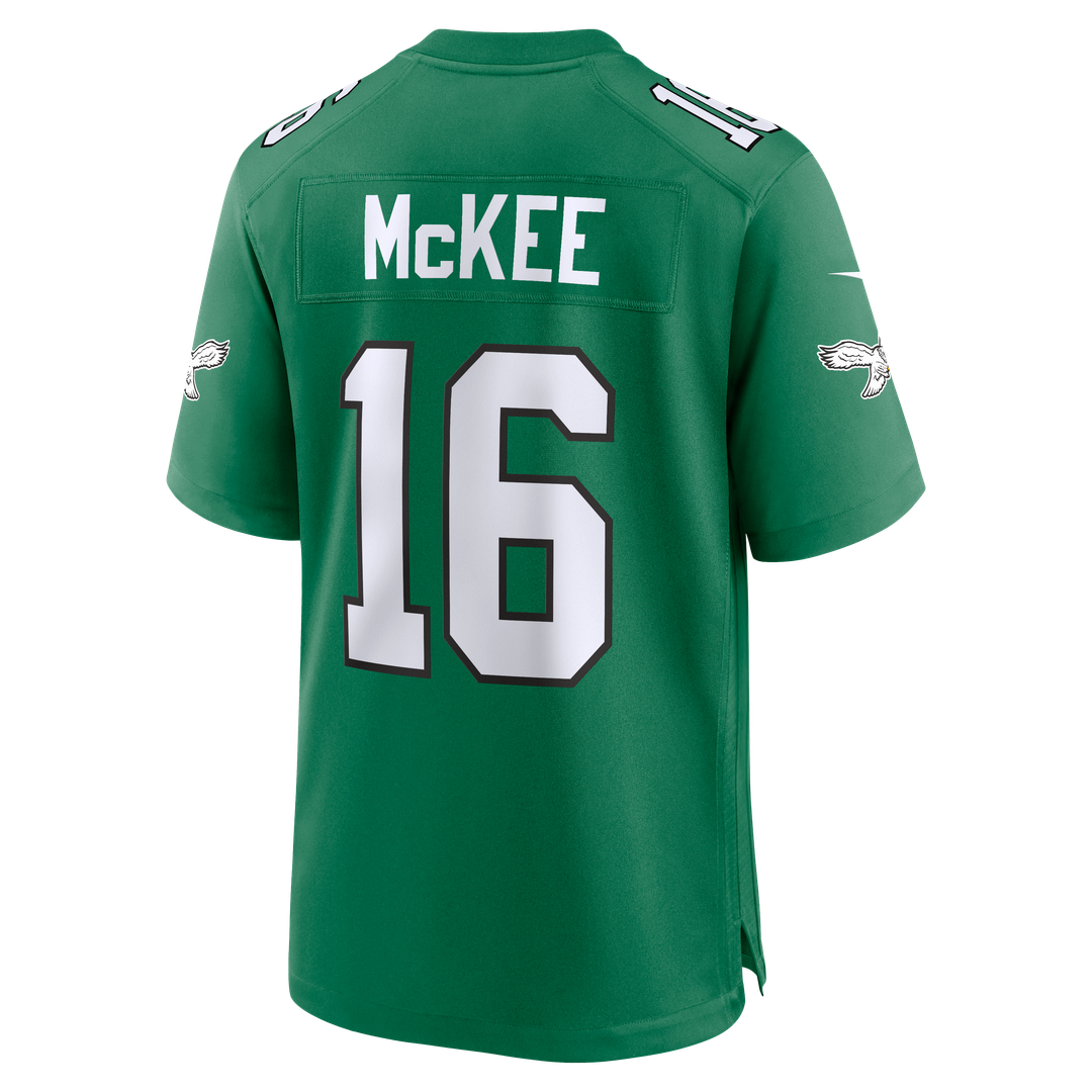 Men's Philadelphia Eagles Tanner McKee Nike Kelly Green Alternate Game Jersey