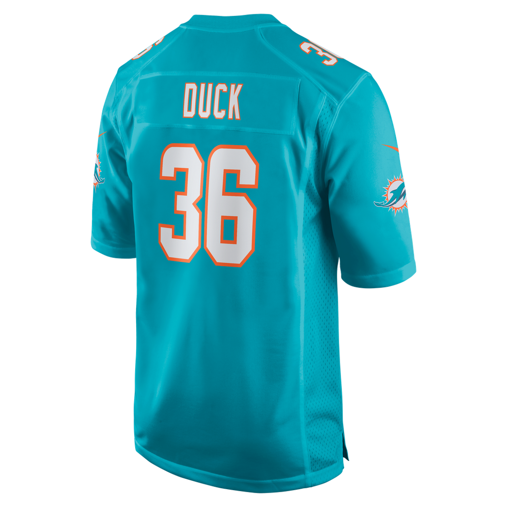 Men's Miami Dolphins Storm Duck Nike  Aqua  Game Jersey