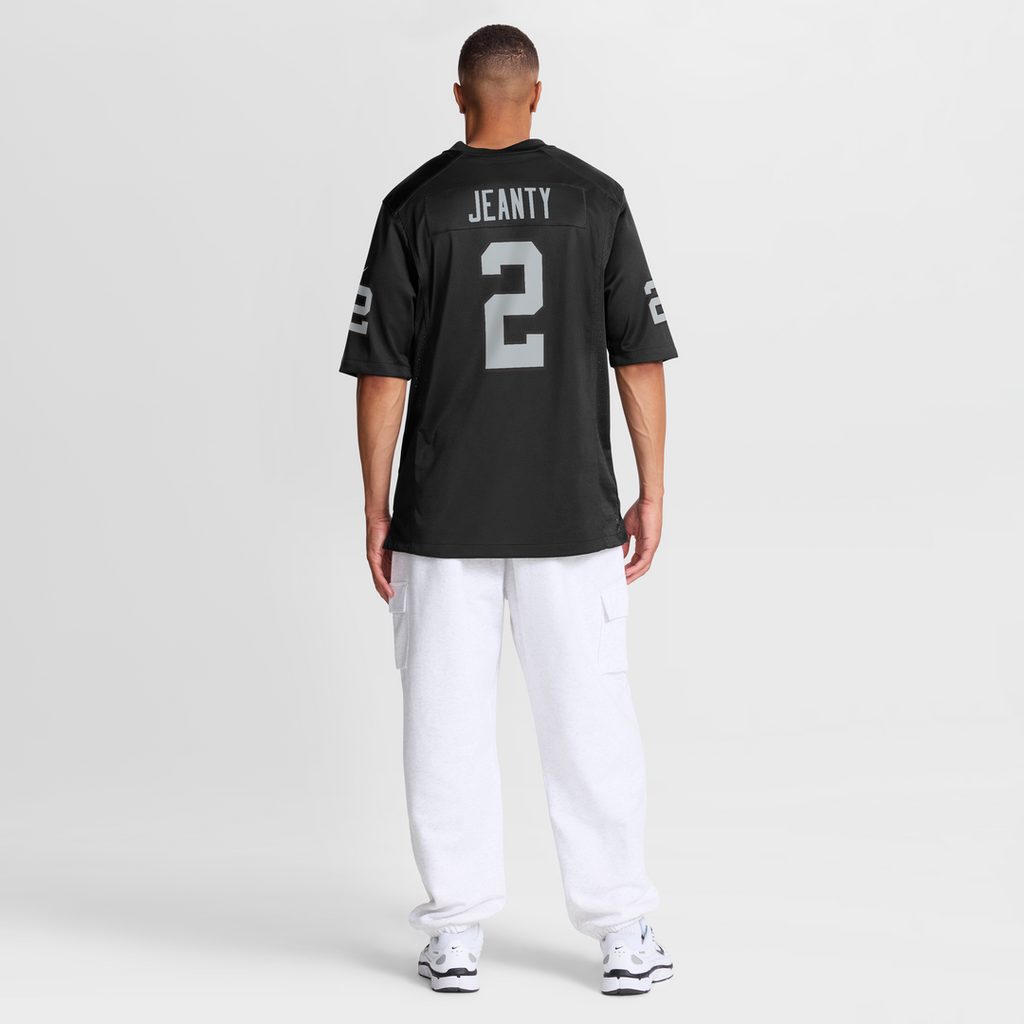 Men's Las Vegas Raiders Ashton Jeanty Nike Black Team Game Jersey