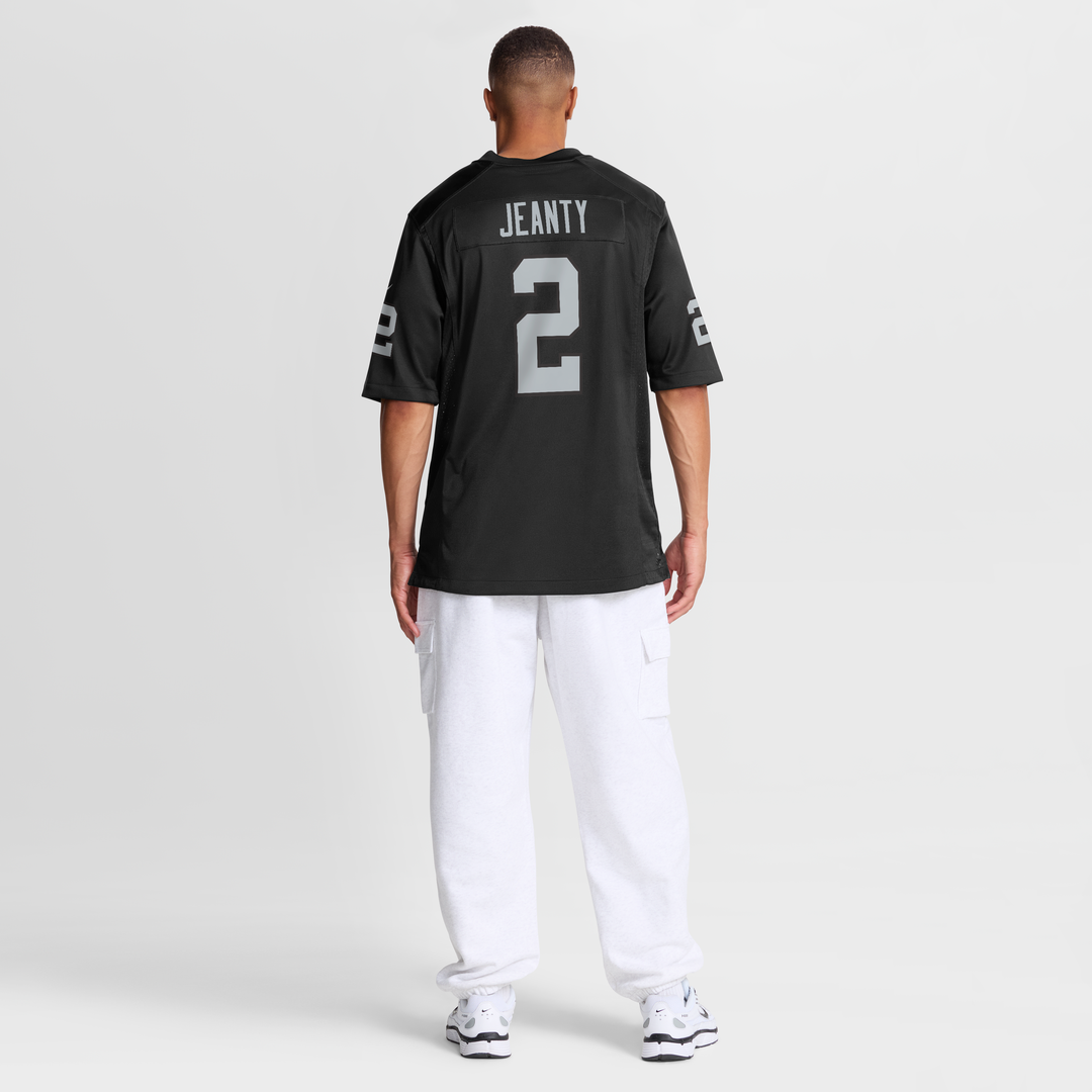 Men's Las Vegas Raiders Ashton Jeanty Nike Black Team Game Jersey