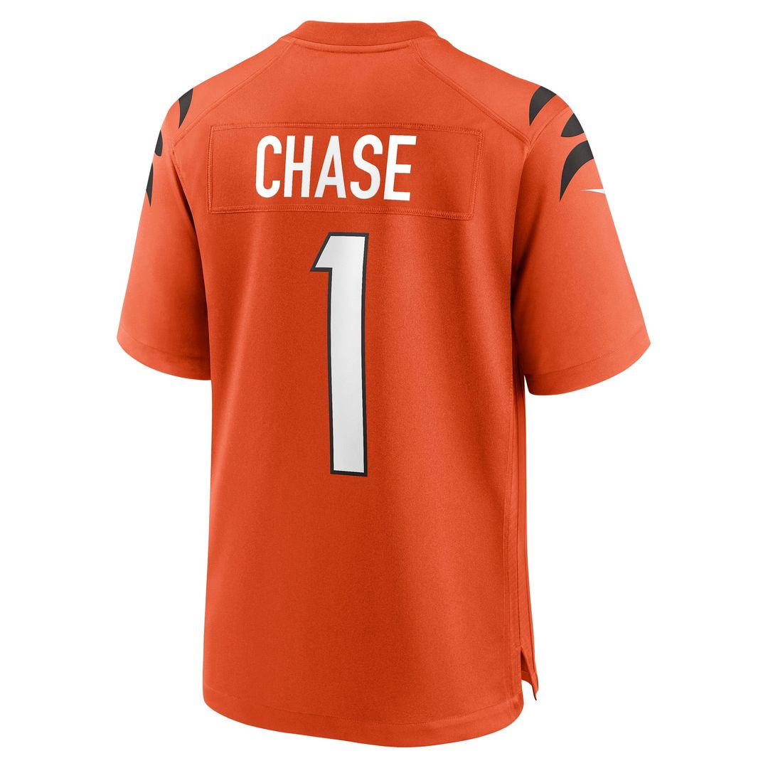 Men's Cincinnati Bengals Ja'Marr Chase Nike Black Game Jersey