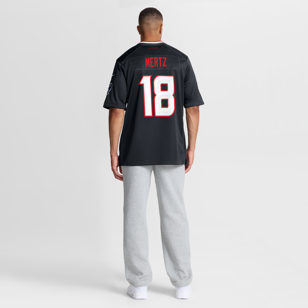 Men's Houston Texans Graham Mertz Nike  Navy Team Game Jersey