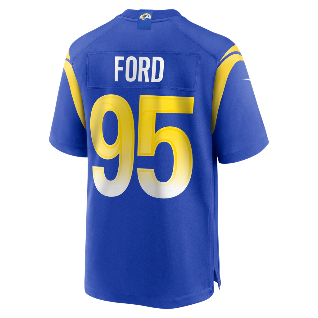 Men's Los Angeles Rams Poona Ford Nike  Royal Team Game Jersey
