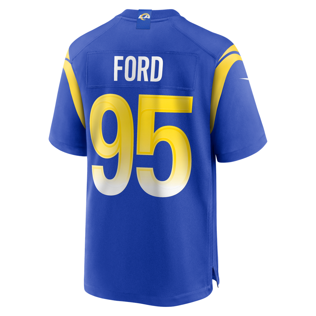 Men's Los Angeles Rams Poona Ford Nike  Royal Team Game Jersey
