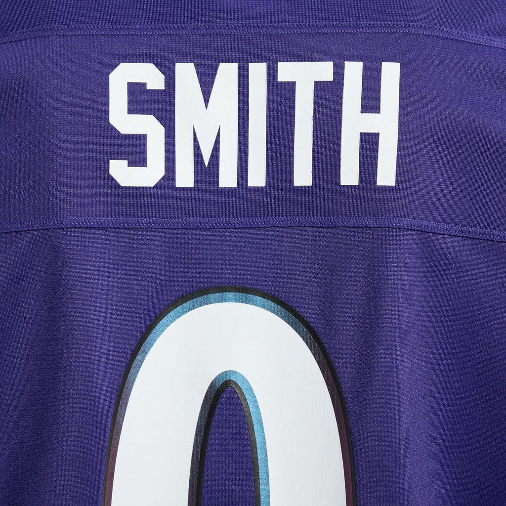 Men's Baltimore Ravens Roquan Smith Nike Purple Team Game Jersey