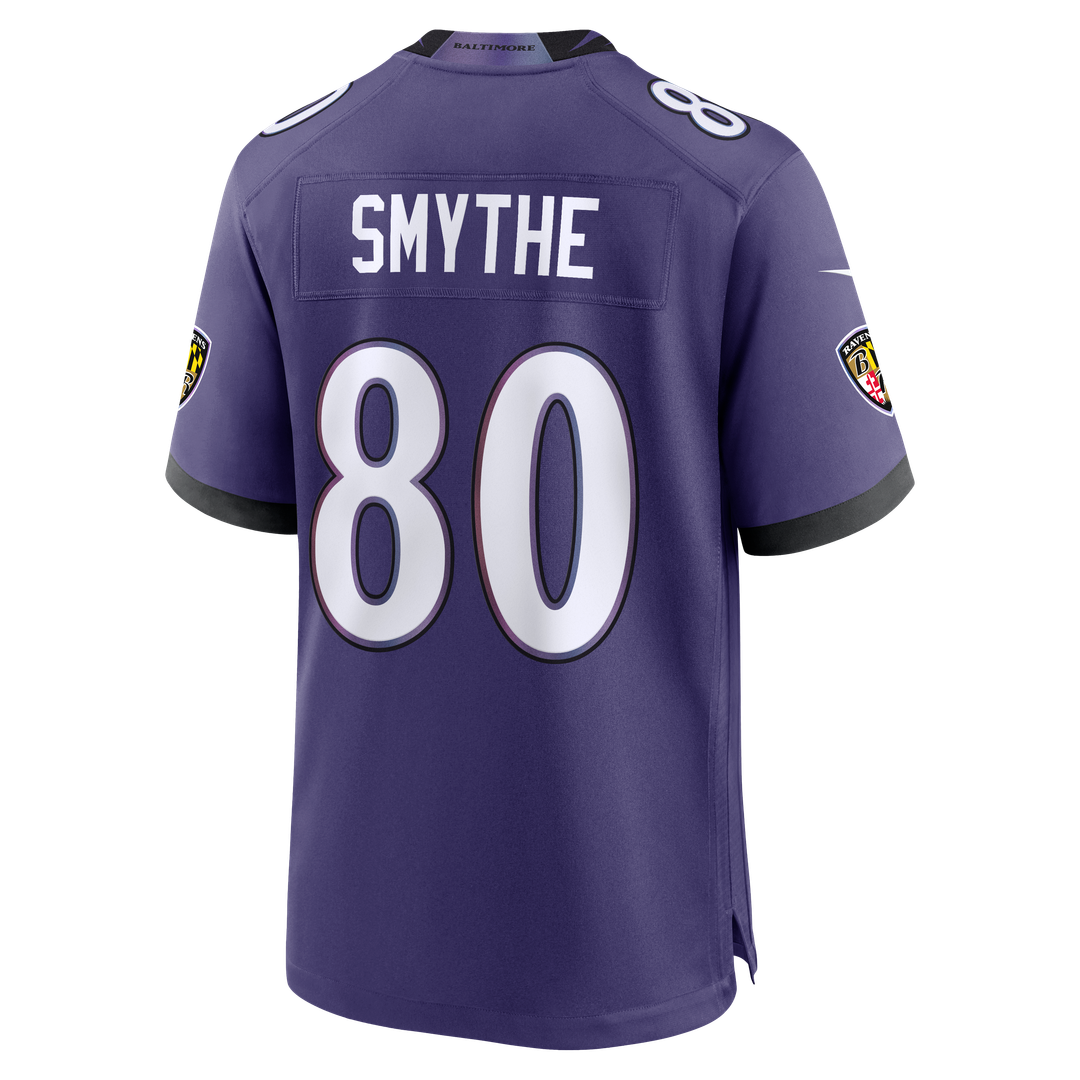 Men's Baltimore Ravens Durham Smythe Nike Purple Team Game Jersey