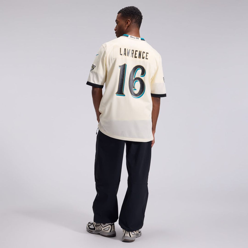 Men's Jacksonville Jaguars Trevor Lawrence Nike Natural 2026 Rivalries Collection Game Jersey