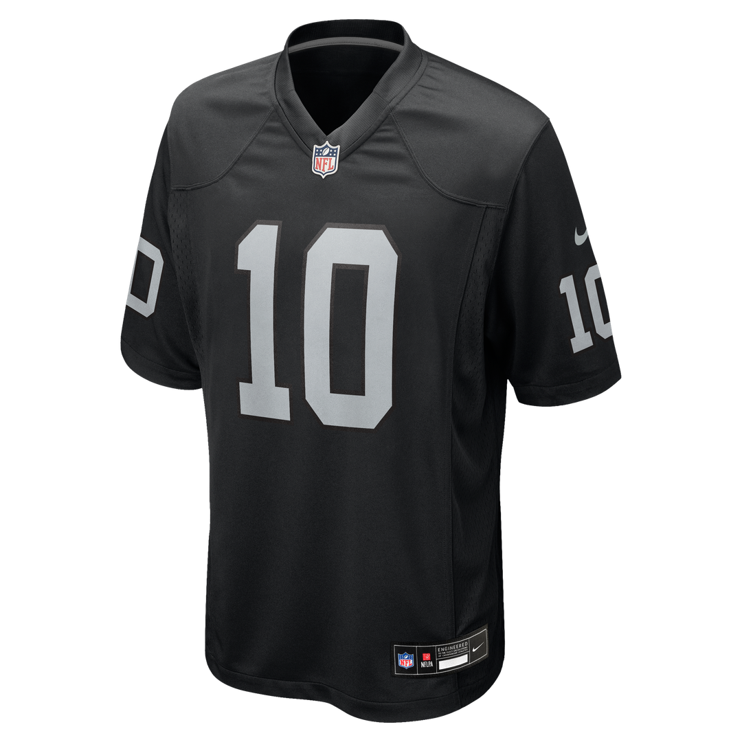Men's Las Vegas Raiders Dont'e Thornton Jr. Nike  Black Team Game Jersey