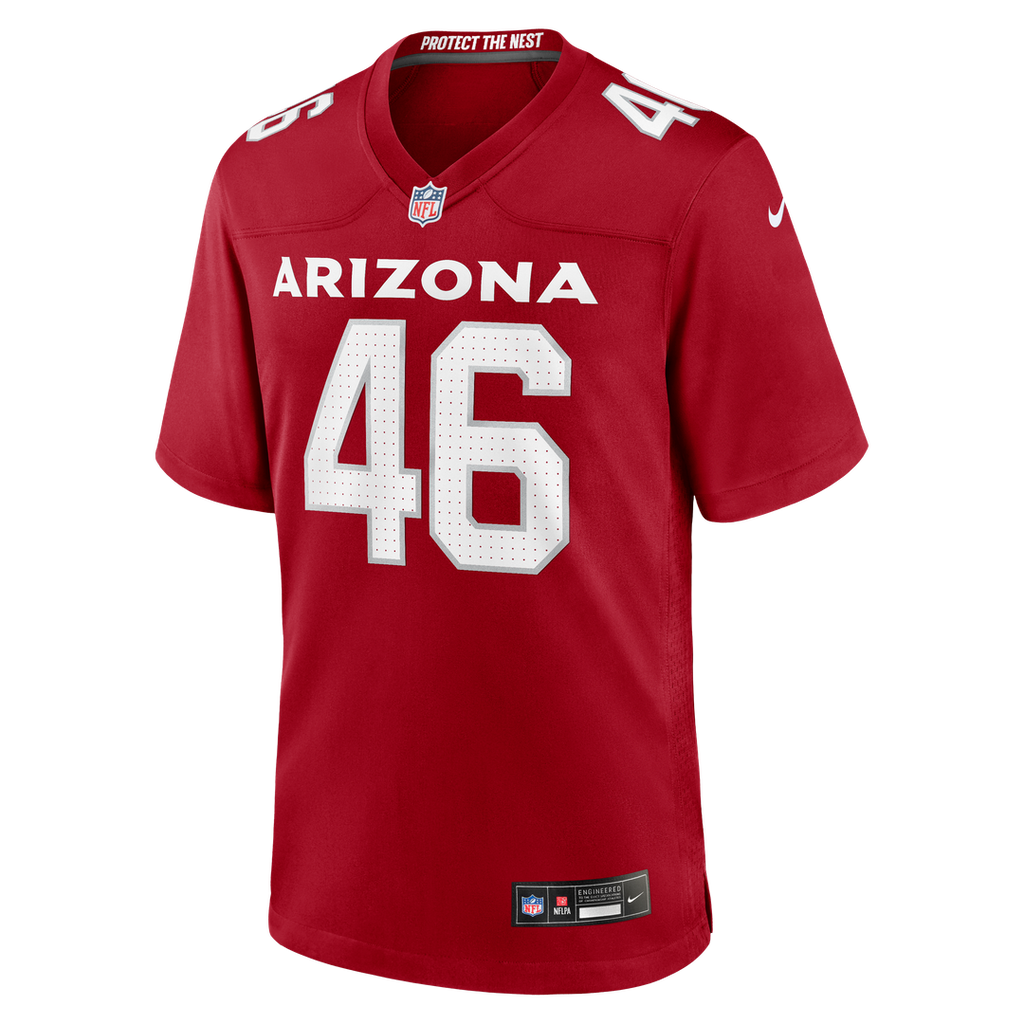 Men's Arizona Cardinals Aaron Brewer Nike  Cardinal Team Game Jersey