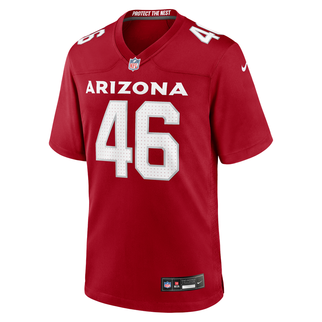 Men's Arizona Cardinals Aaron Brewer Nike  Cardinal Team Game Jersey