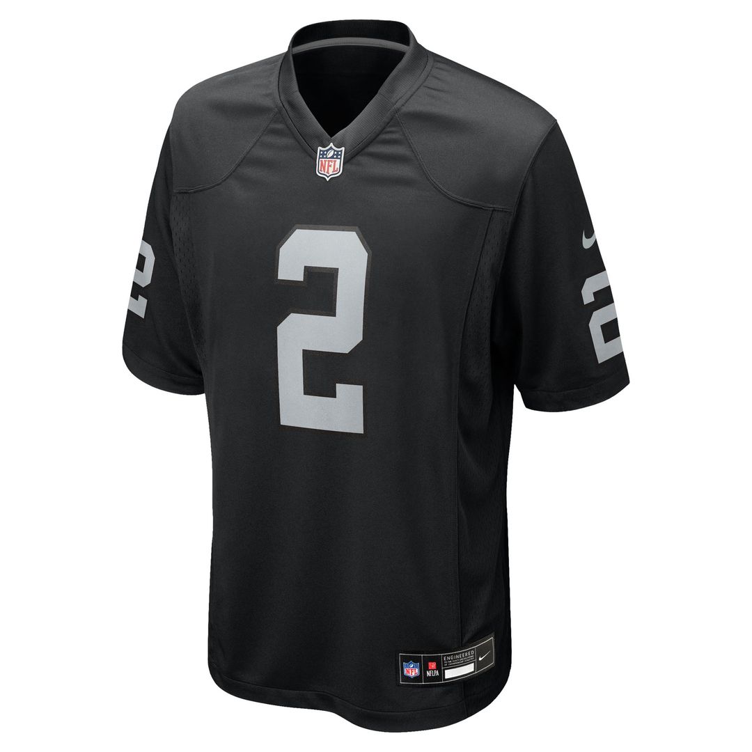 Men's Las Vegas Raiders Ashton Jeanty Nike Black Team Game Jersey