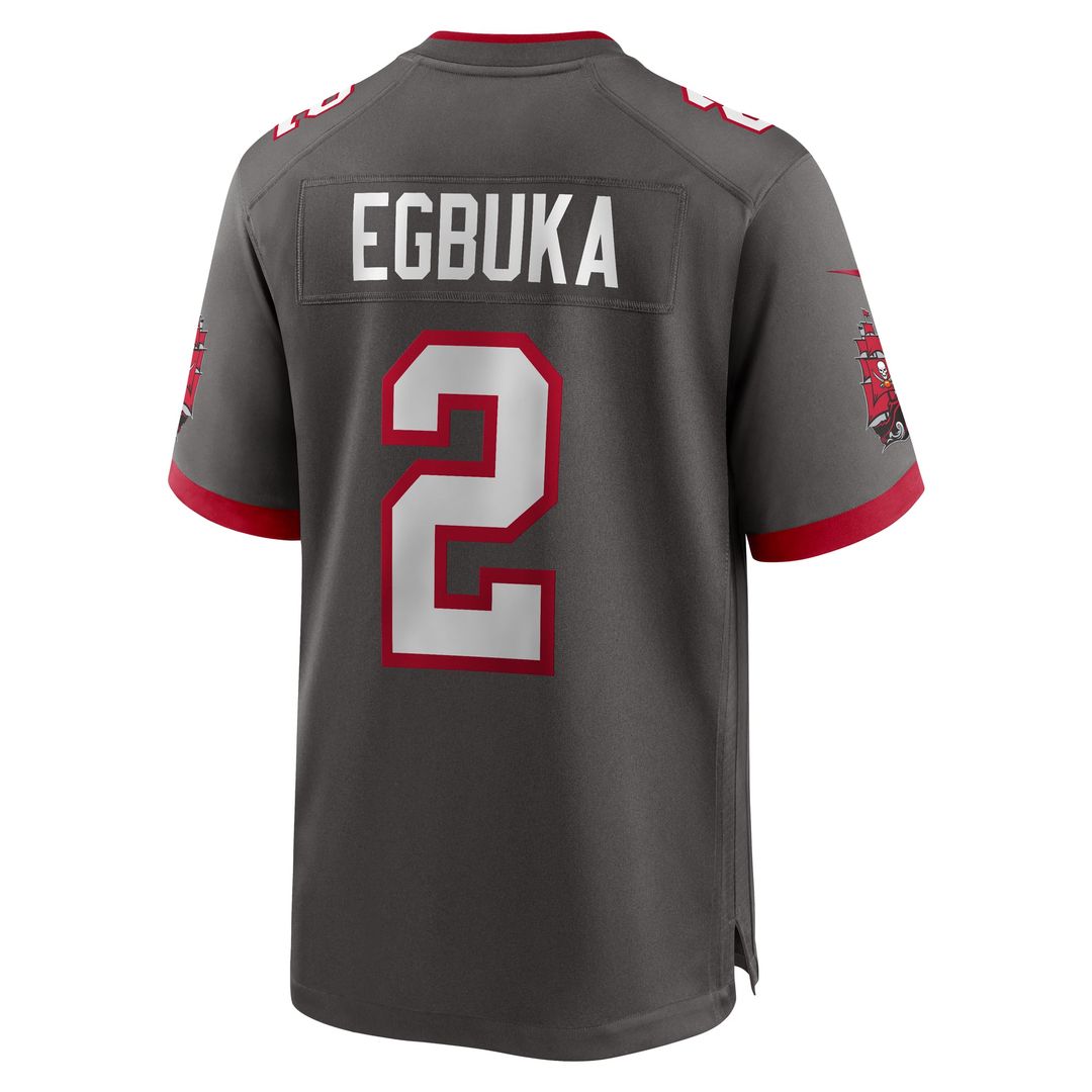 Men's  Tampa Bay Buccaneers Emeka Egbuka Nike Red Team  Game Jersey