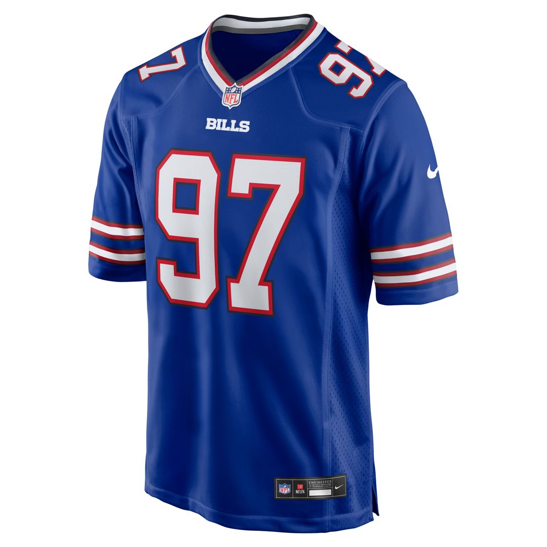 Men's Buffalo Bills Greg Gaines Nike Royal Team Game Jersey