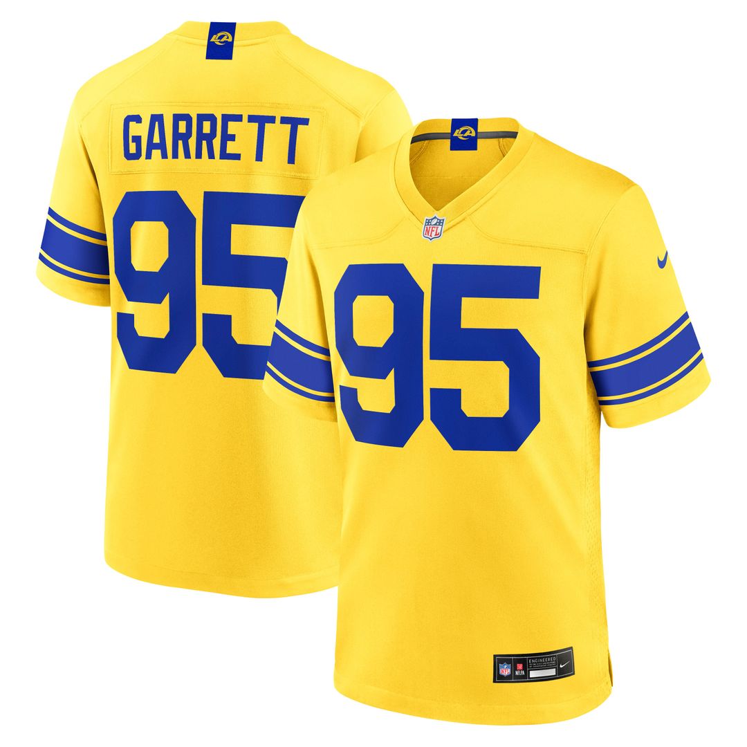 Men's Los Angeles Rams Myles Garrett Nike Royal Men's Nike Game Jersey